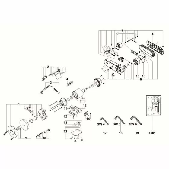Metabo BS 175 WIRING DIAGRAM.230V 338505170 Spare Part Type: 1750000