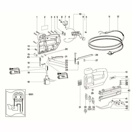 Metabo TA E 2019 Spare Parts List Type: 2019002