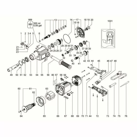 Metabo B 32/3 Spare Parts List Type: 323420