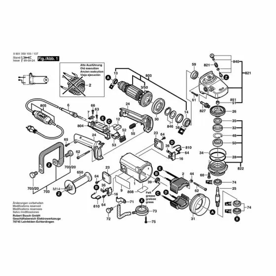 Bosch GNS 14 W FELT WASHER 1600205034 Spare Part Type: 601359103