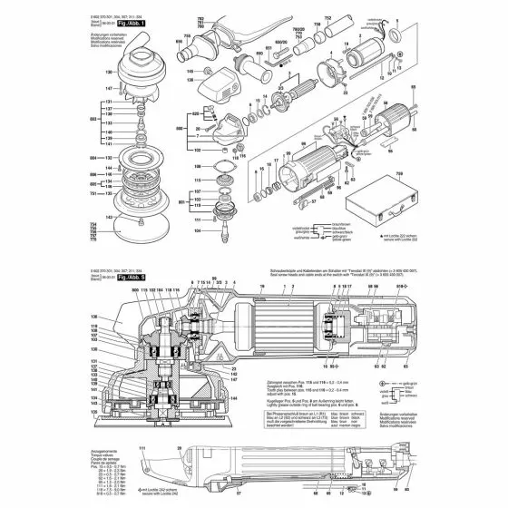 Bosch 0602370307 Spare Parts List