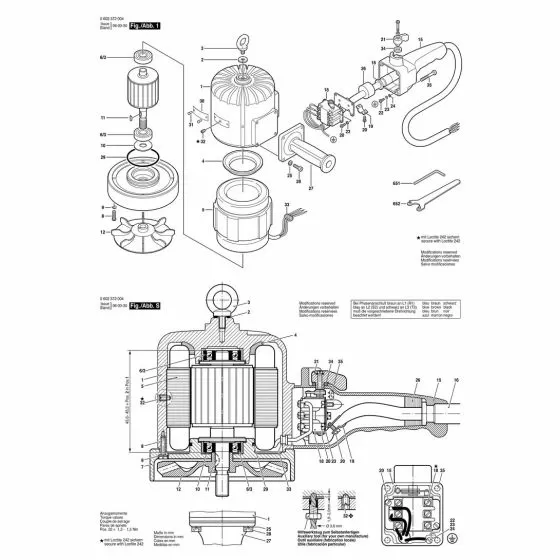 Bosch 0602372004 Spare Parts List