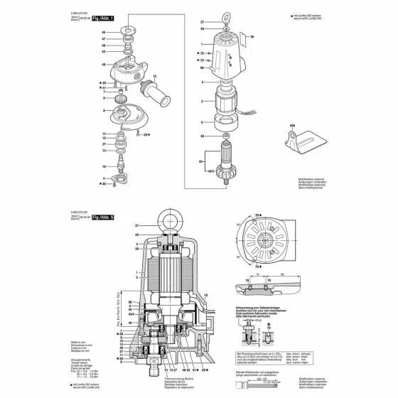 Bosch 602373031 STATOR 135V/200HZ.200V/300HZ 1604229192 Spare Part Type: 