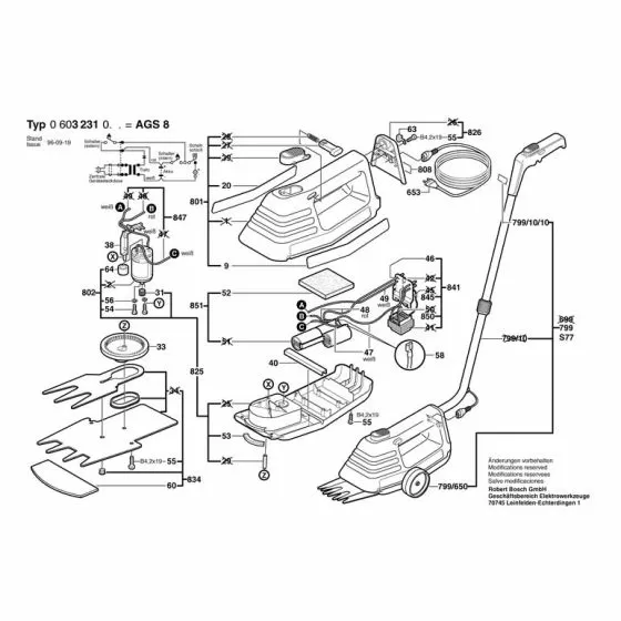 Bosch 603231203 Spare Parts List 
