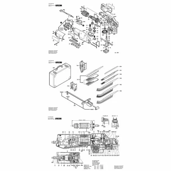 Bosch PMS 400 Type: 0603293042 Spare Parts List