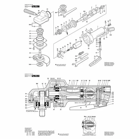 Bosch 370 WATT-SERIE AUXILIARY HANDLE M6 2602025006 Spare Part Type: 607351103