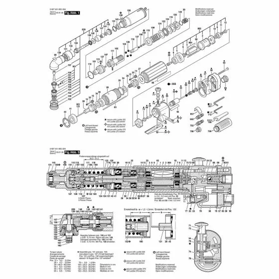 Bosch 370 WATT-SERIE / 0607451604 Spare Parts List