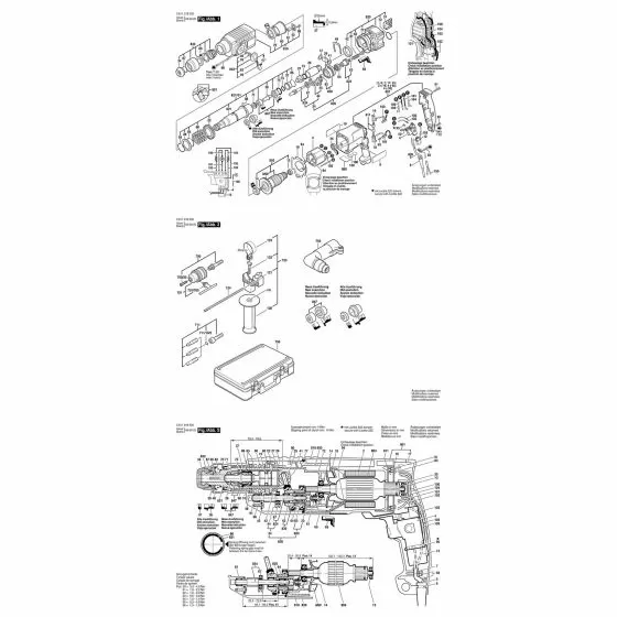 Bosch GBH 12 VR Spare Parts List Type: 611217182