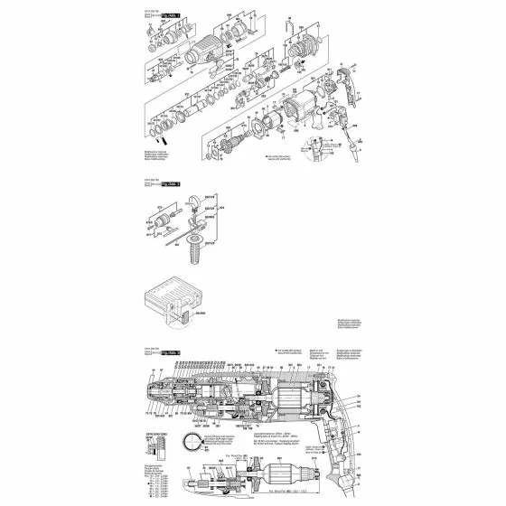 Bosch GBH 24 VFR T-HEAD BOLT M 8x40 MM 1613490002 Spare Part Type: 611246503