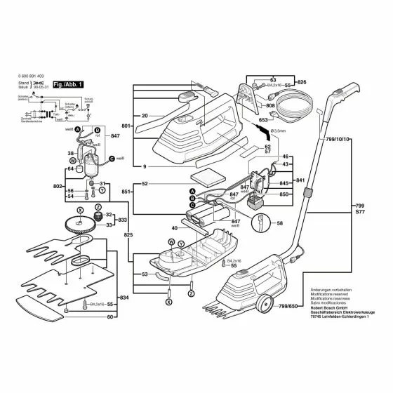 Bosch AGS 10-6 Spare Parts List Type: 0 600 831 403