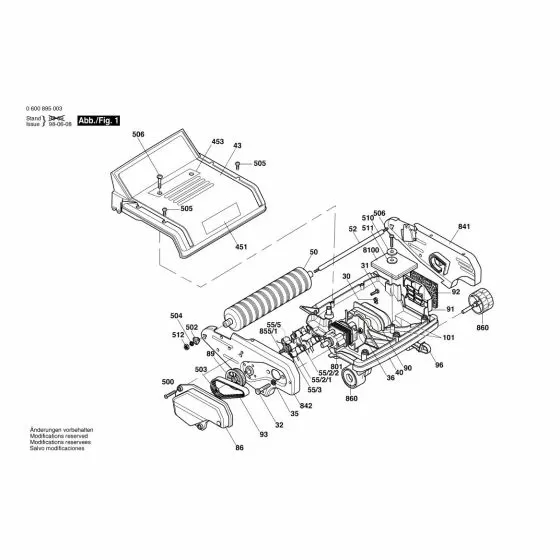 Bosch AMR 30 Carrier F016T43967 Spare Part Type: 0 600 895 032