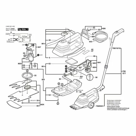 Bosch AGS 8 Show in Illustration 1609200920 Spare Part Type: 0 603 231 403