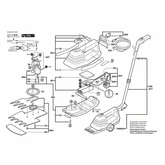 Bosch AGS 10 Show in Illustration 1601110125 Spare Part Type: 0 603 231 503
