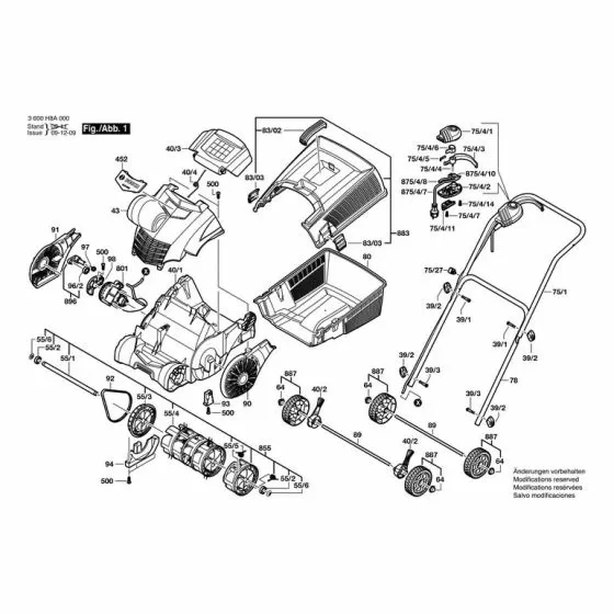 Bosch ALR 900 CHASSIS F016L66355 Spare Part Type: 3600H8A000