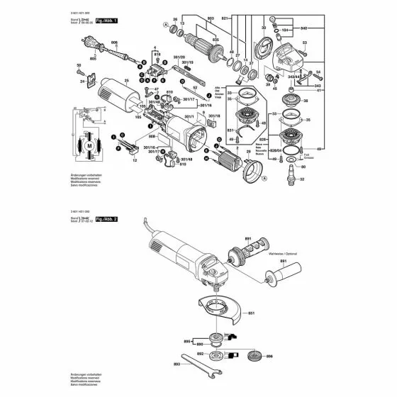 Bosch GWS 10-125 AIR-DEFLECTOR RING 1600591014 Spare Part Type: 3601H21060