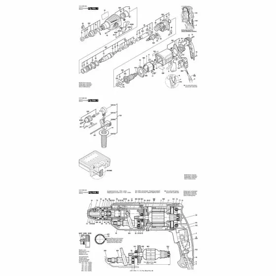 Bosch GBH 24 VRE SCREWDRIVER BLADE NR.2.1/4" 1608521004 Spare Part Type: 611225603