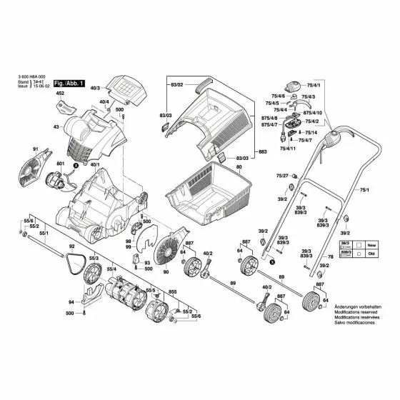 Bosch ALR 900 Motor F016104192 Spare Part Type: 3 600 H8A 070