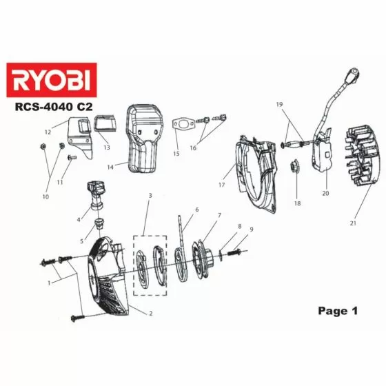 Ryobi RCS4040C2 RING Not Available Spare Part