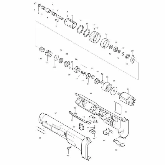 Makita 6705D 'NAME PLATE 6705D 851458-4 Spare Part