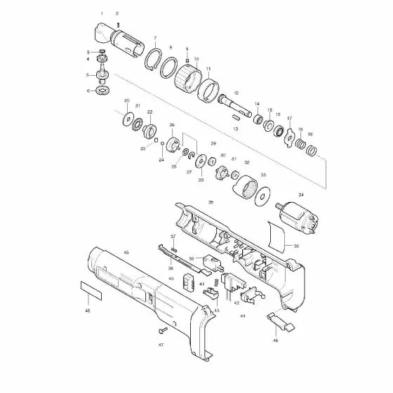 Makita 6706D NAME PLATE 6706D 851626-9 Spare Part