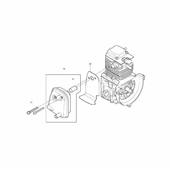 Makita BHX2500 PROTECTOR RBL250/BHX2500 6601502705 Spare Part