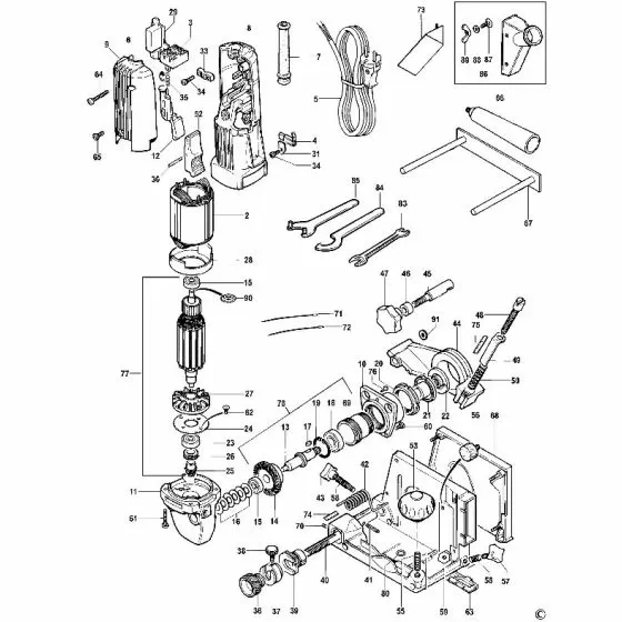 Dewalt DW685K Spare Parts List Type 3
