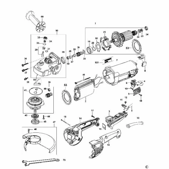 Dewalt D28400 Spare Parts List Type 2