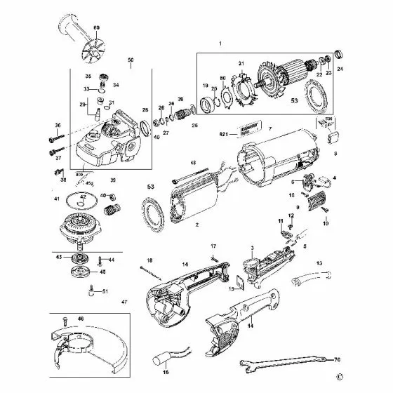 Dewalt D28400 Spare Parts List Type 3
