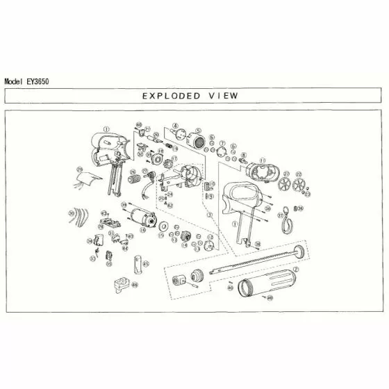 Panasonic EY3650 TRANSFER GEAR A WEY580S1377 Spare Part