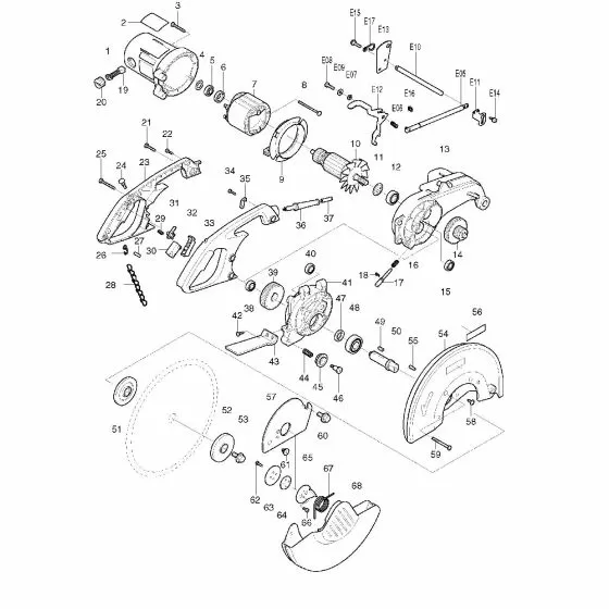 Makita LC1230 FLAT WASHER 8 253139-0 Spare Part