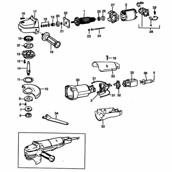 Black & Decker P5516 Spare Parts List Type: 2
