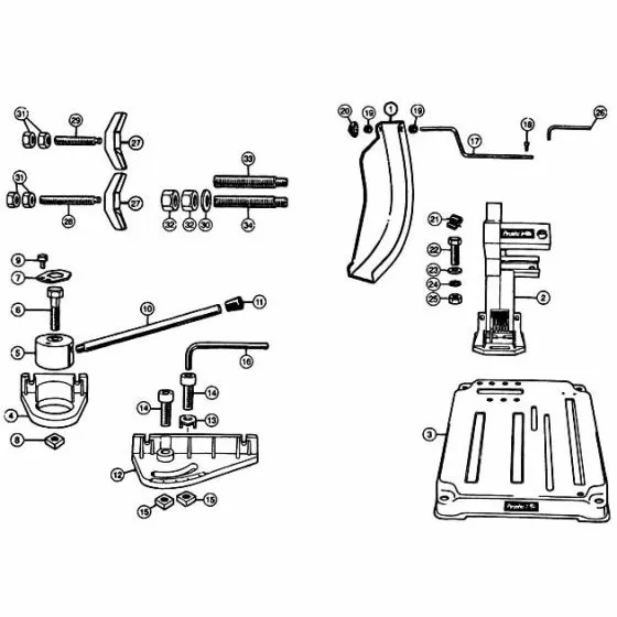 Black & Decker X40320 Spare Parts List Type: 1