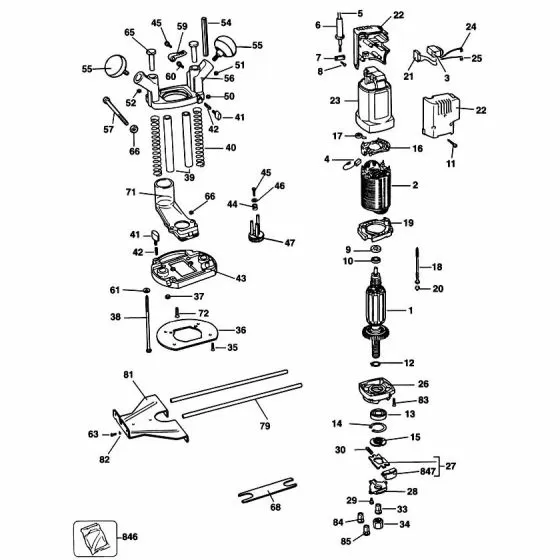 Black & Decker BD779 Spare Parts List Type: 1