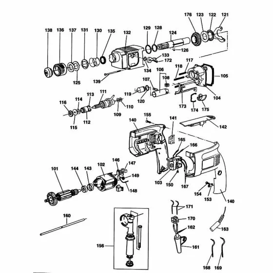 Black & Decker KD654HRX Spare Parts List Type: 1