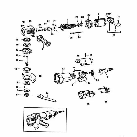 Black & Decker BD12 Spare Parts List Type: 3