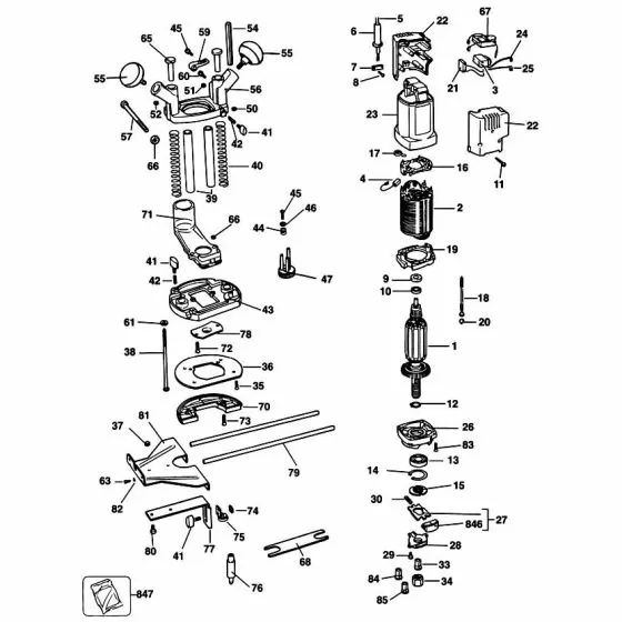 Black & Decker BD780E Spare Parts List Type: 2