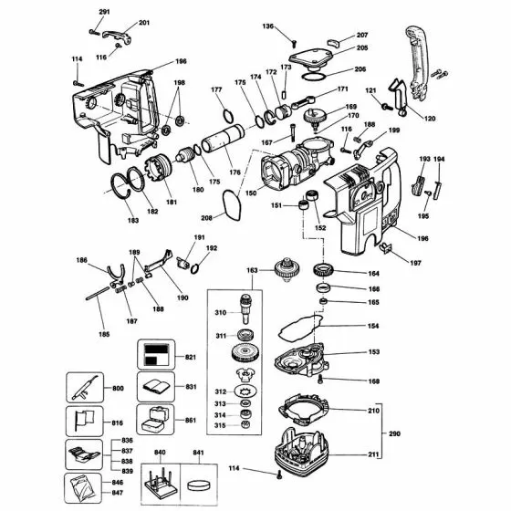 Black & Decker 5097 Spare Parts List Type: 1