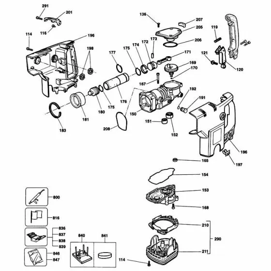 Black & Decker 5019 Spare Parts List Type: 1