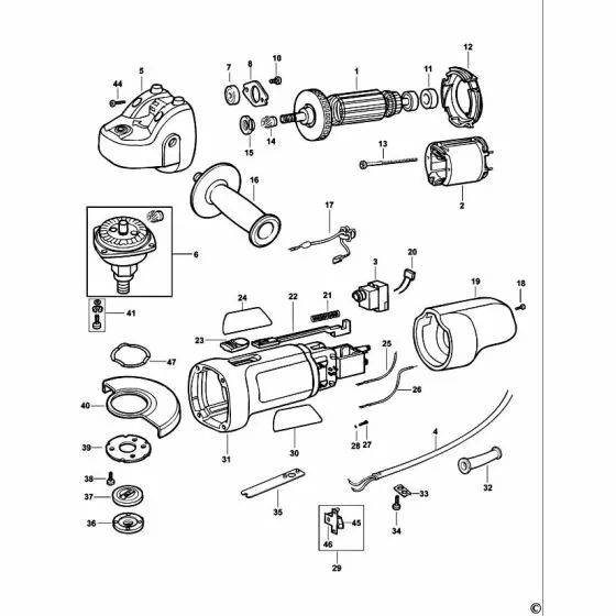 Black & Decker AST6 Spare Parts List Type: 2