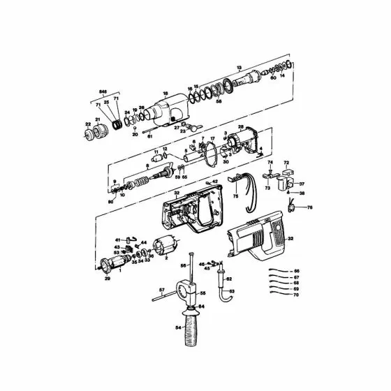 Black & Decker P8022D Spare Parts List Type: 1