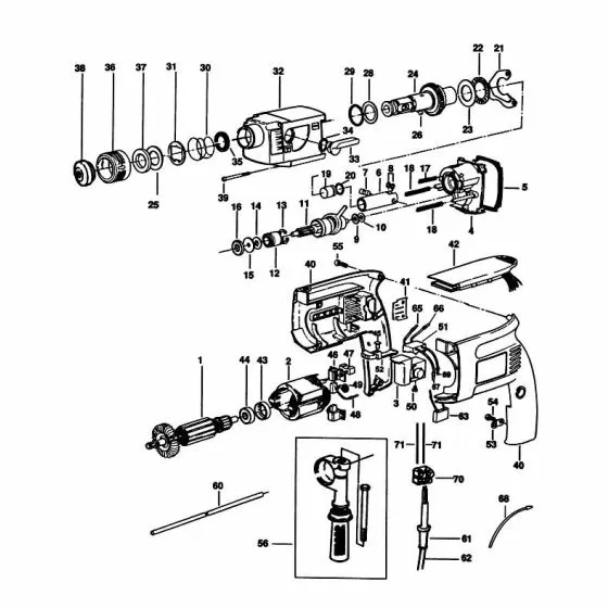Black & Decker PL28 Spare Parts List Type: 1