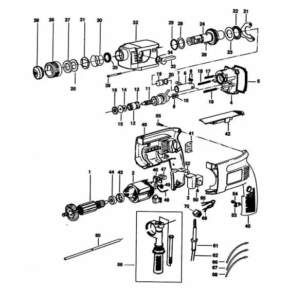 Black & Decker P8016 Spare Parts List Type: 2