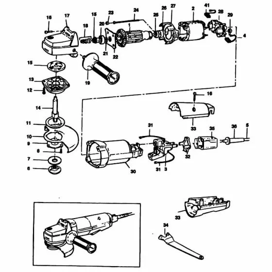 Black & Decker P5516 Spare Parts List Type: 1