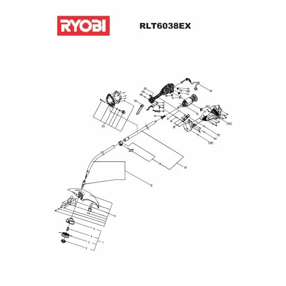 Ryobi ELT1040 Type: 1 SET SCREW, GUARD PROTECTION RET ELT 93097049 Spare Part