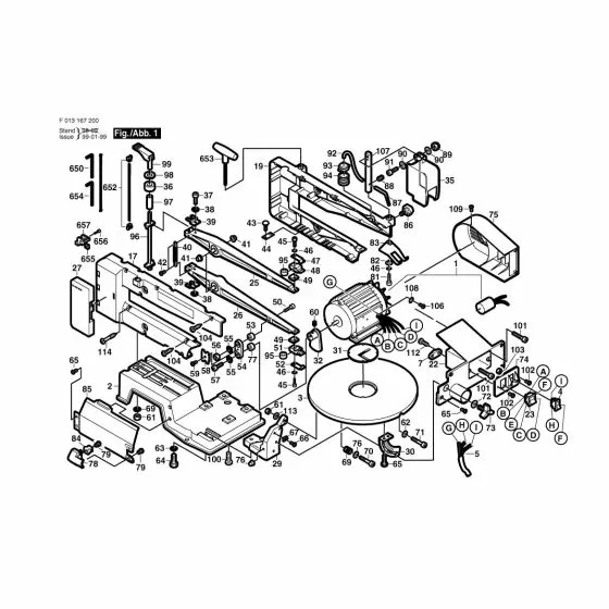 Dremel 1672 Cover 2 610 909 160 Spare Part Type: F 013 167 200