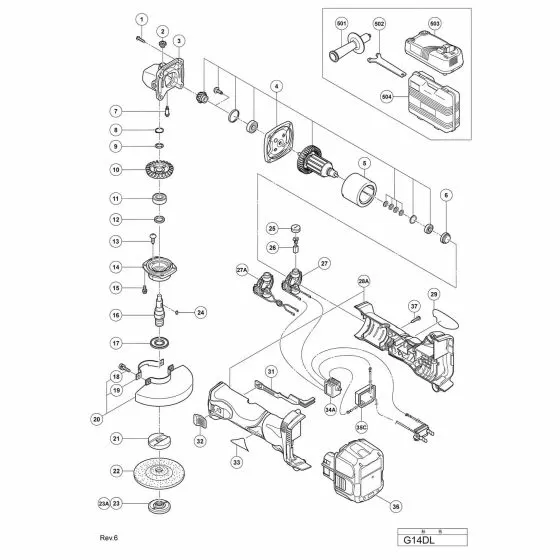 Hitachi G14DL PACKING GLAND 328198 Spare Part