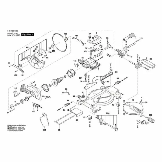 Skil 3317 Spare Parts List Type: F 012 331 700 115V USA