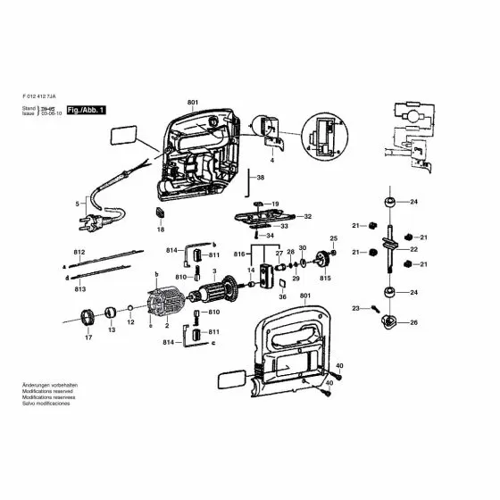 Skil 4127 AB Spare Parts List Type: F 012 412 7AB 127V BR