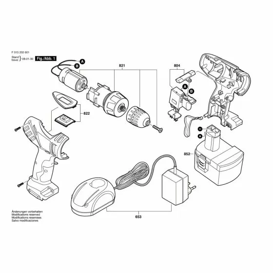 Skil 2026 Spare Parts List Type: F 015 202 601 12V EU