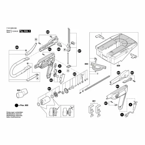 Dremel MS 20 Saw Frame 2 610 033 091 Spare Part Type: F 013 MS2 000
